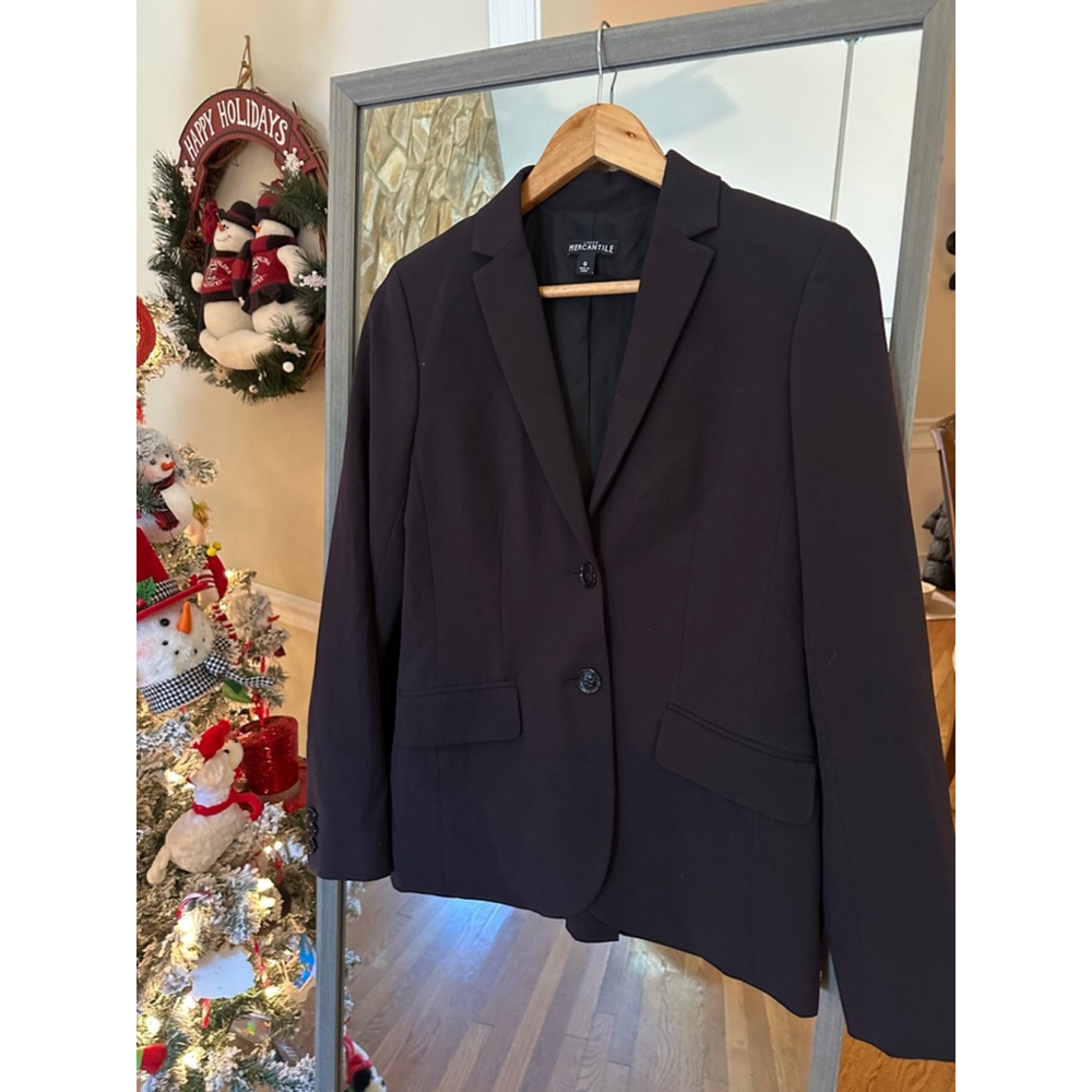 J Crew Mercantile Black Blazer Women's Size 0